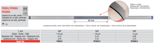 Diamantes sinterizados surtido