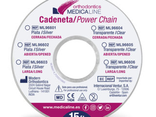 Cadeneta ML elástica Clear cerrada 2,3 mm