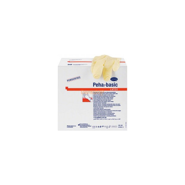 GUANTES EST.QUIR.PEHA-BASIC LATEX SP Nº 6 1/2 50 P