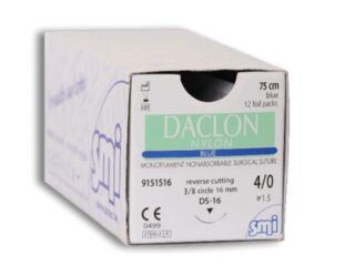 Suturas Daclon Nylon 5/0 16 mm