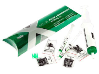 GEL ACIDO JUMBO VERDE 60+2x3,5gr. + 24 PUNTAS
