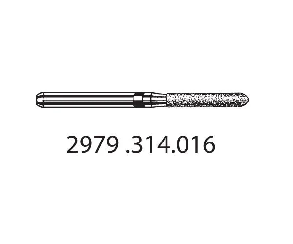 2979.314.016 KOMET STRAWBERRY DIAMOND EGG TURBINE ø 016 EXTRA COARSE GRAIN 5 units