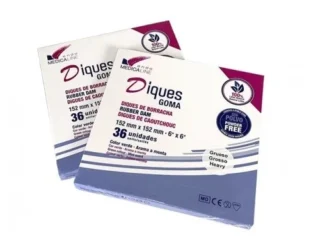 Diques de Goma Verdes 36 uds