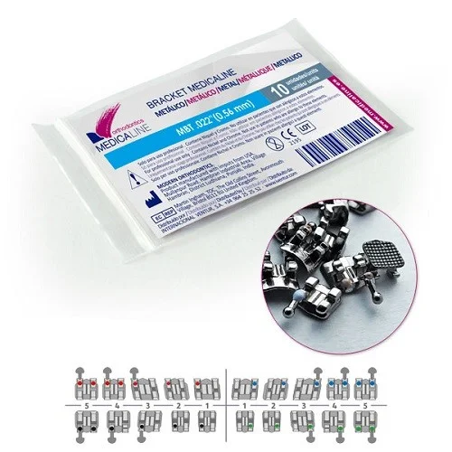 Brackets ML Metálicos Rep. 10 uds