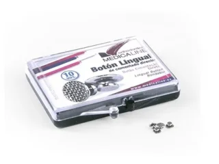 Botones Linguales Base Redonda 10 Uds