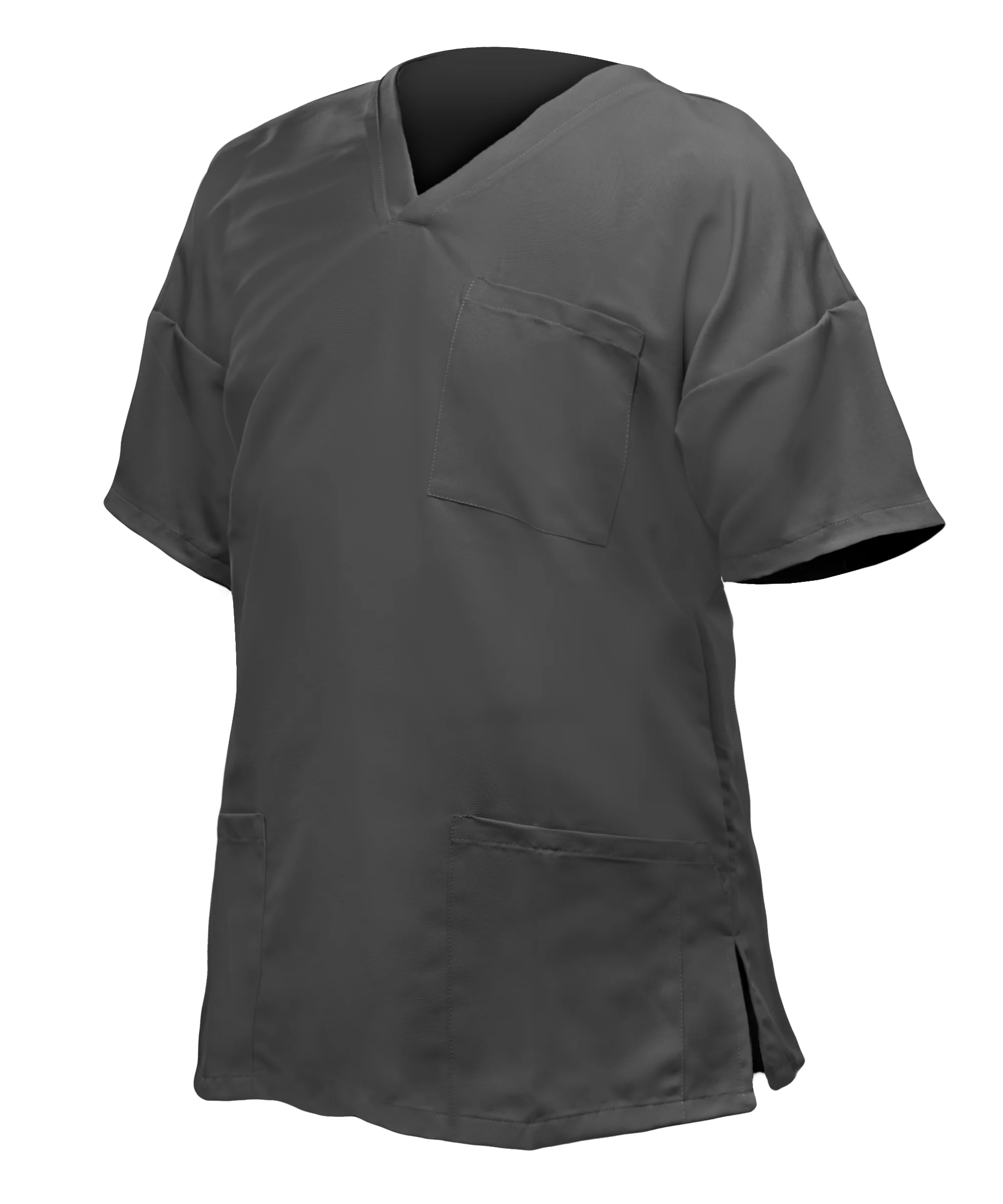 Men's anthraquin jacket, short-sleeved, V-neck, pockets, size M - Imagen 2